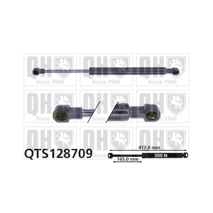 Dujinė spyruoklė, bagažinė QUINTON HAZELL QTS128709