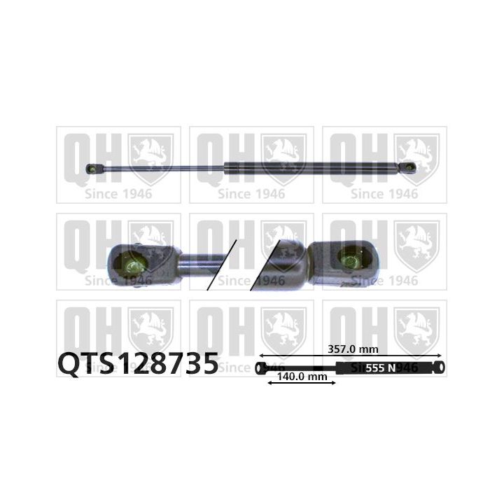 Dujinė spyruoklė, bagažinė QUINTON HAZELL QTS128735