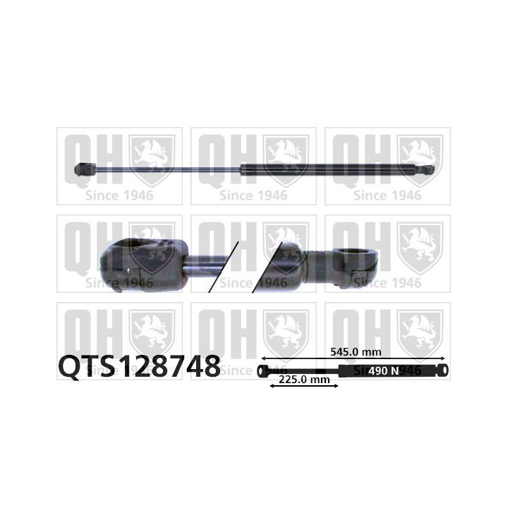 Dujinė spyruoklė, bagažinė QUINTON HAZELL QTS128748