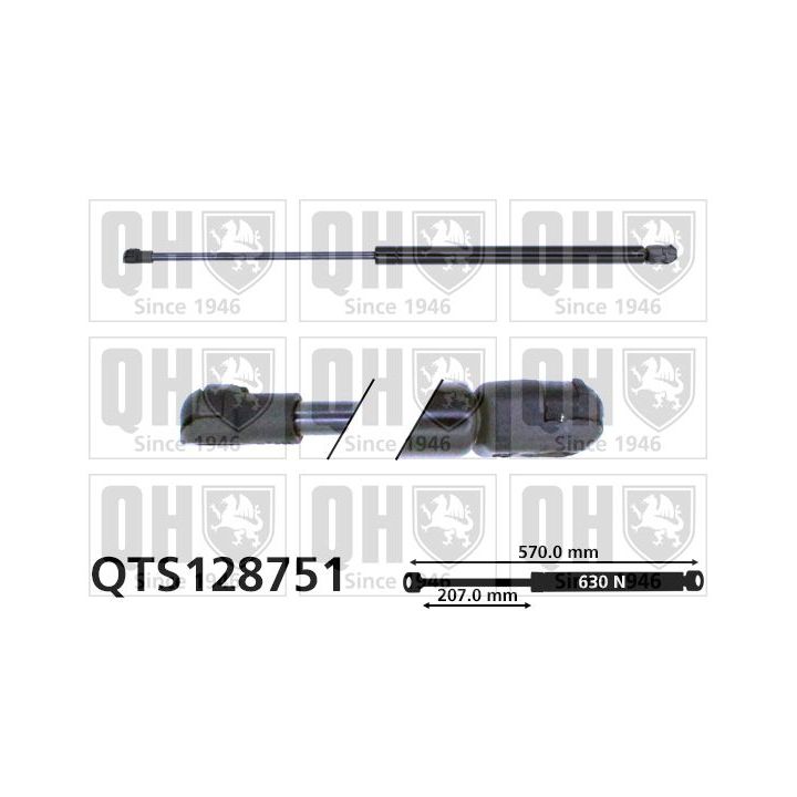 Dujinė spyruoklė, bagažinė QUINTON HAZELL QTS128751