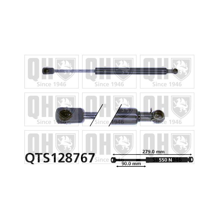 Dujinė spyruoklė, bagažinė QUINTON HAZELL QTS128767