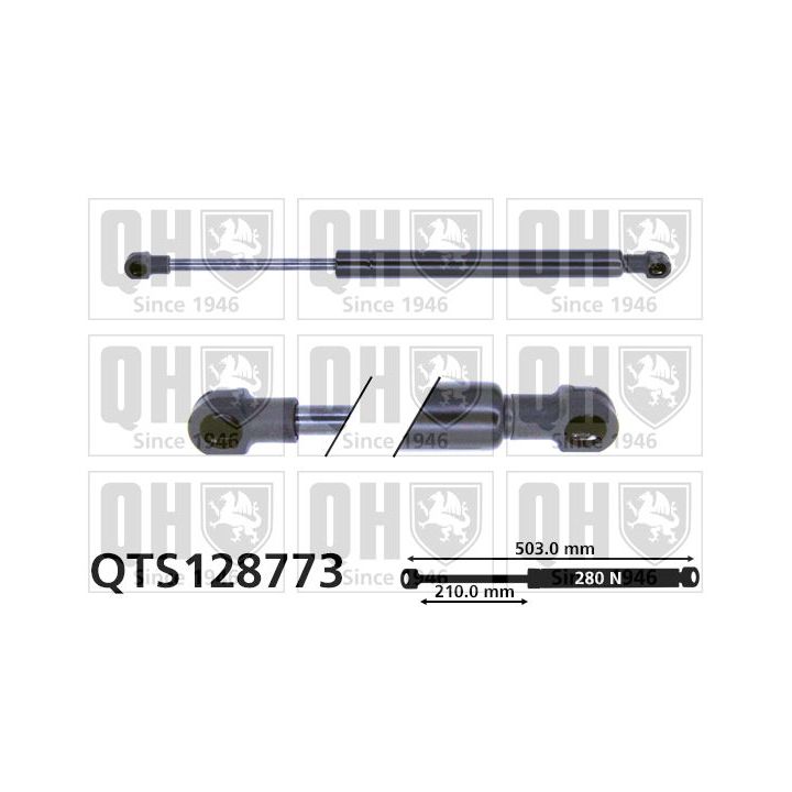 Dujinė spyruoklė, bagažinė QUINTON HAZELL QTS128773