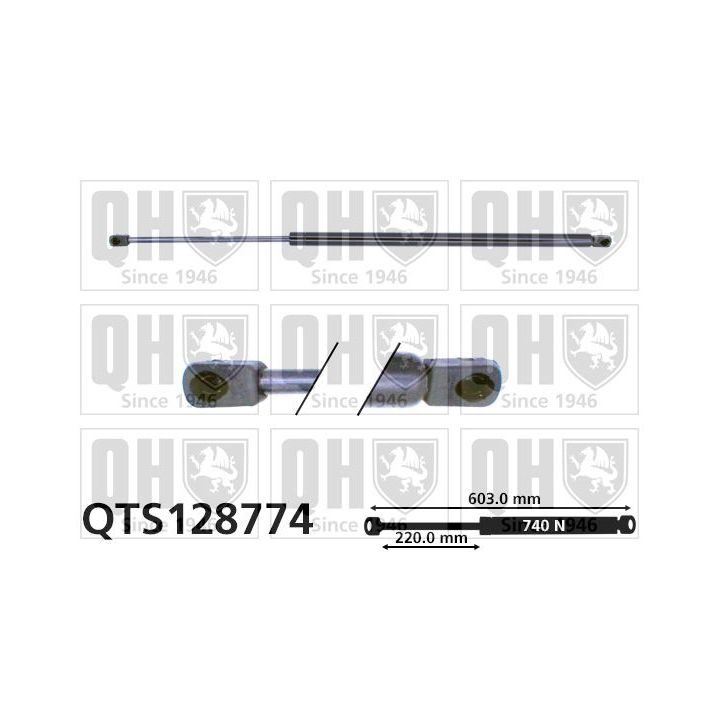 Dujinė spyruoklė, bagažinė QUINTON HAZELL QTS128774