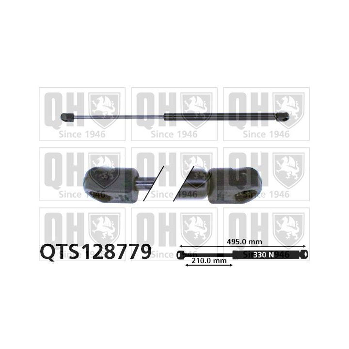 Dujinė spyruoklė, bagažinė QUINTON HAZELL QTS128779