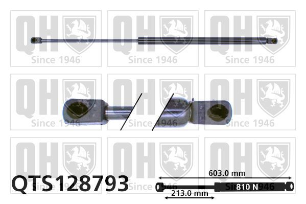 Dujinė spyruoklė, bagažinė QUINTON HAZELL QTS128793