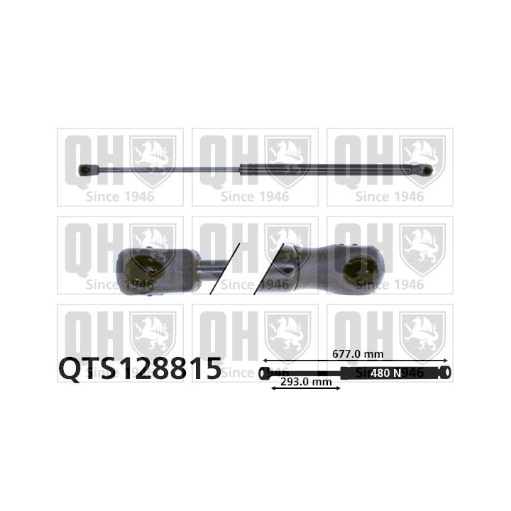 Dujinė spyruoklė, bagažinė QUINTON HAZELL QTS128815