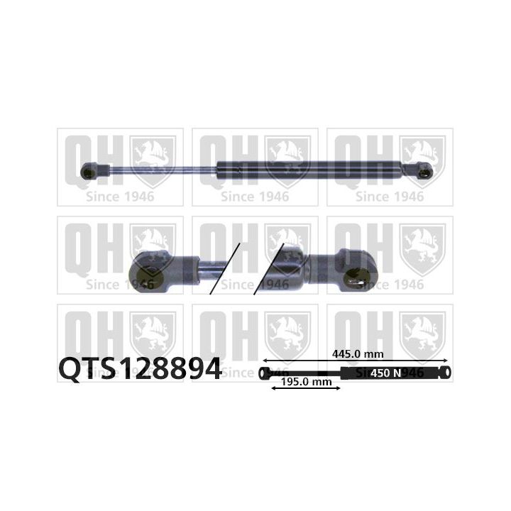 Dujinė spyruoklė, bagažinė QUINTON HAZELL QTS128894