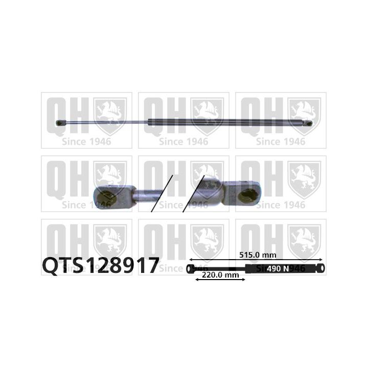 Dujinė spyruoklė, bagažinė QUINTON HAZELL QTS128917