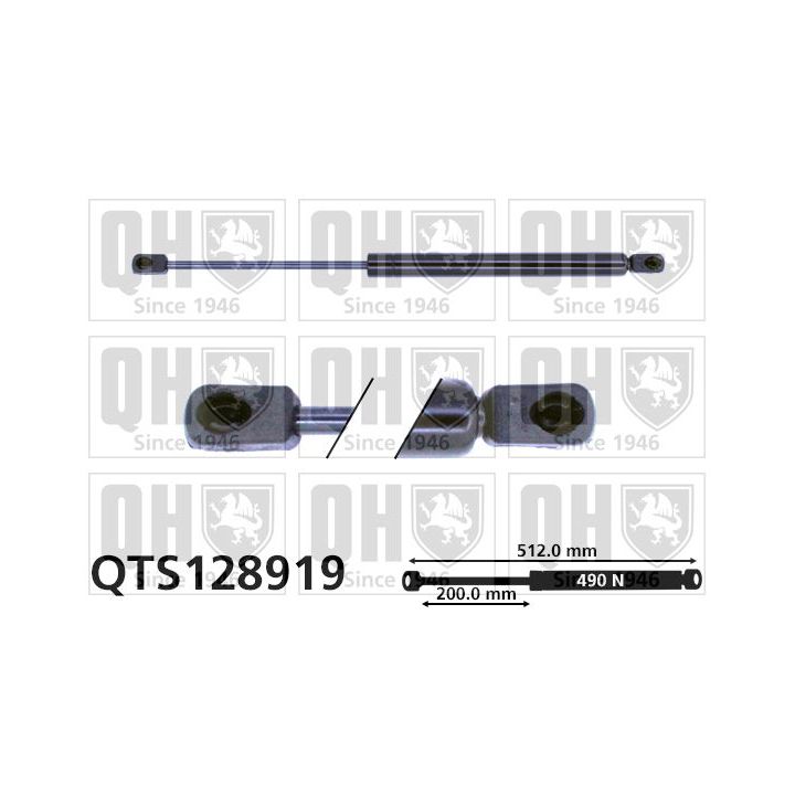 Dujinė spyruoklė, bagažinė QUINTON HAZELL QTS128919