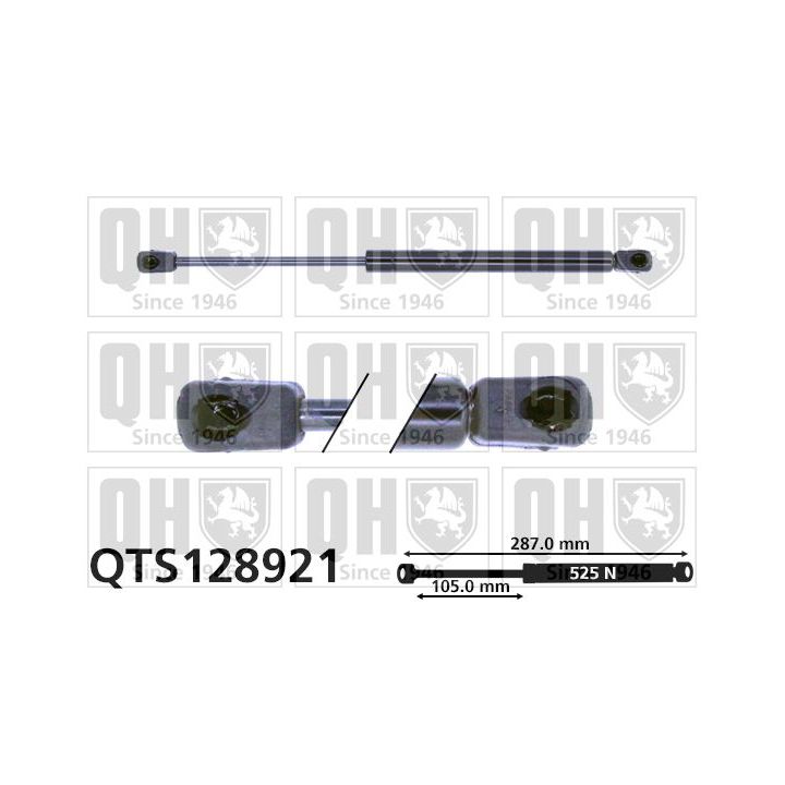 Dujinė spyruoklė, bagažinė QUINTON HAZELL QTS128921