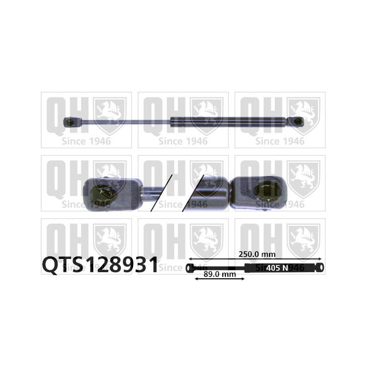 Dujinė spyruoklė, bagažinė QUINTON HAZELL QTS128931