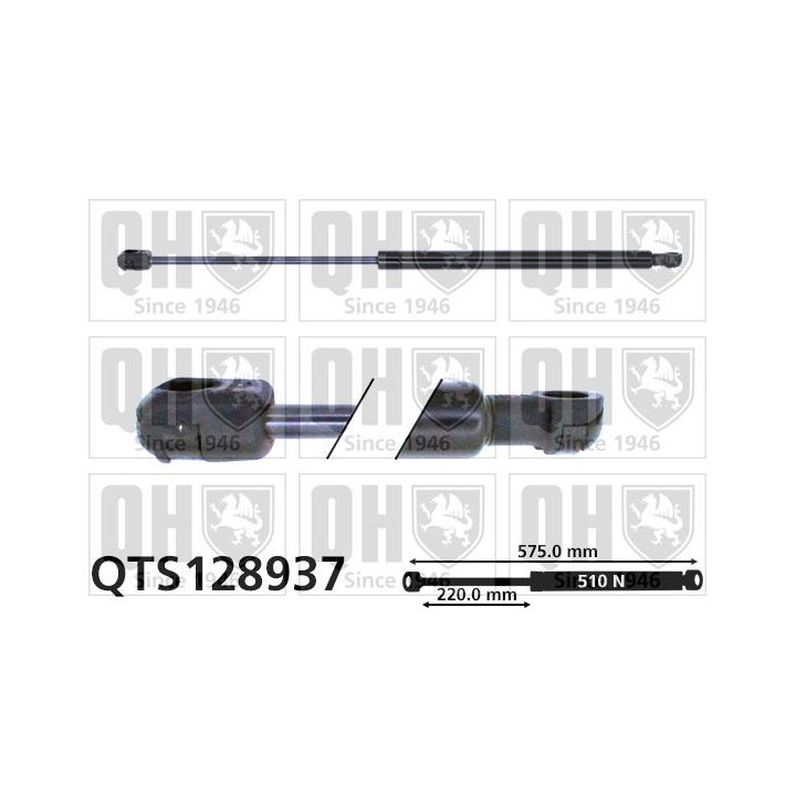 Dujinė spyruoklė, bagažinė QUINTON HAZELL QTS128937