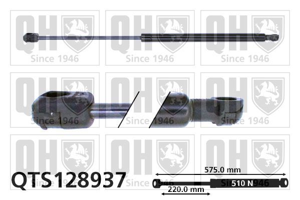 Dujinė spyruoklė, bagažinė QUINTON HAZELL QTS128937