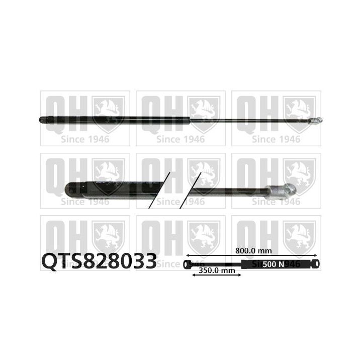 Dujinė spyruoklė, bagažinė QUINTON HAZELL QTS828033