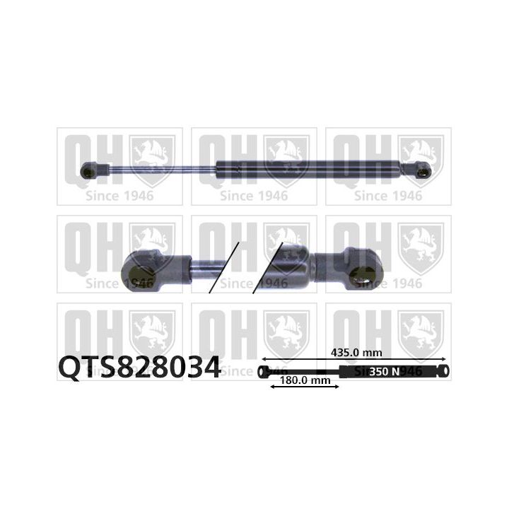 Dujinė spyruoklė, bagažinė QUINTON HAZELL QTS828034