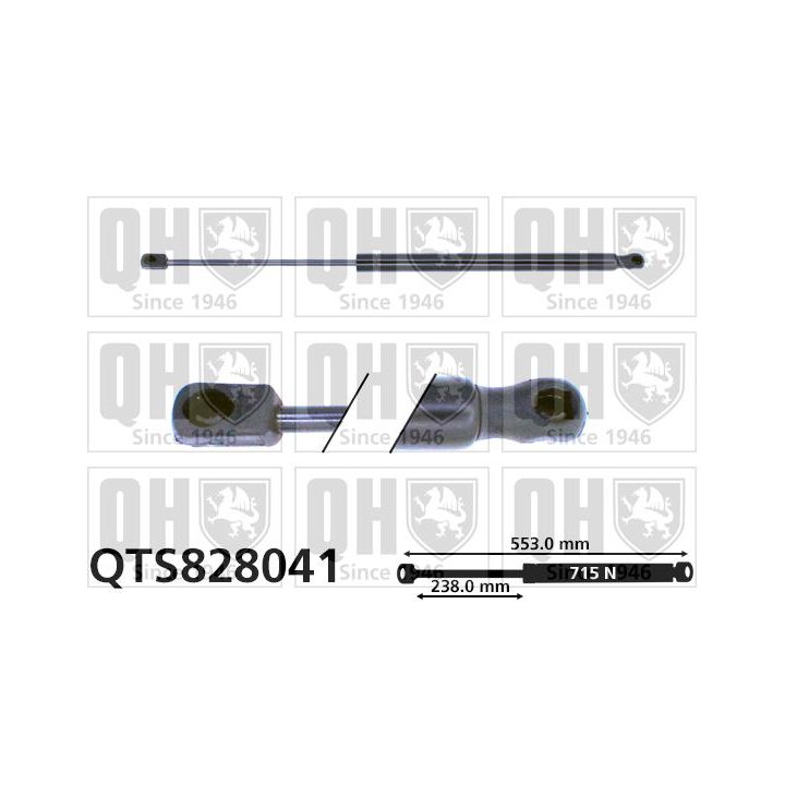 Dujinė spyruoklė, bagažinė QUINTON HAZELL QTS828041