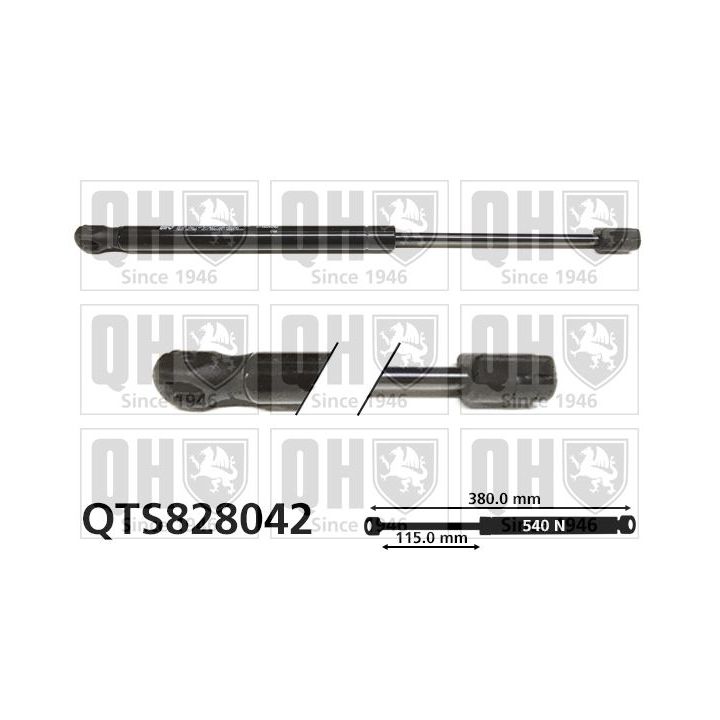 Dujinė spyruoklė, bagažinė QUINTON HAZELL QTS828042