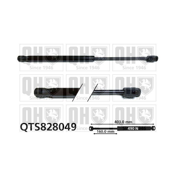 Dujinė spyruoklė, bagažinė QUINTON HAZELL QTS828049