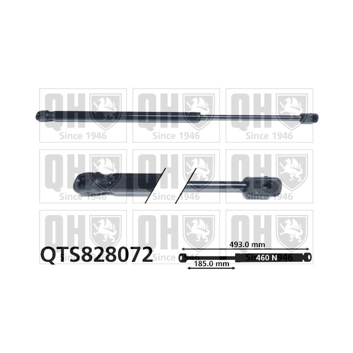 Dujinė spyruoklė, bagažinė QUINTON HAZELL QTS828072