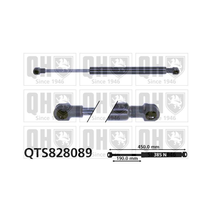 Dujinė spyruoklė, bagažinė QUINTON HAZELL QTS828089