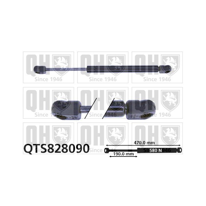 Dujinė spyruoklė, bagažinė QUINTON HAZELL QTS828090