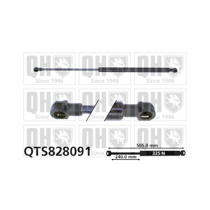 Dujinė spyruoklė, bagažinė QUINTON HAZELL QTS828091