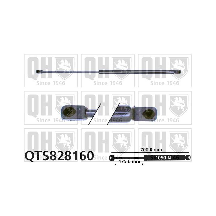 Dujinė spyruoklė, bagažinė QUINTON HAZELL QTS828160