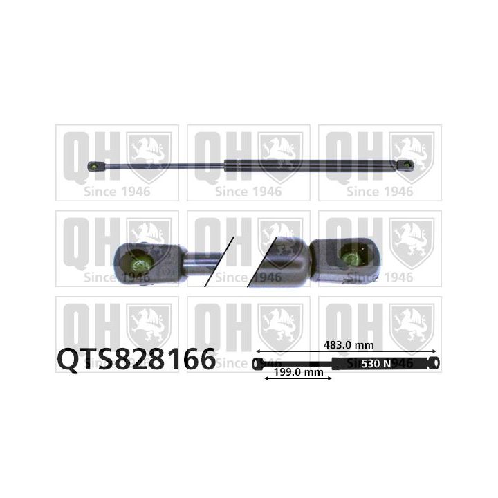 Dujinė spyruoklė, bagažinė QUINTON HAZELL QTS828166