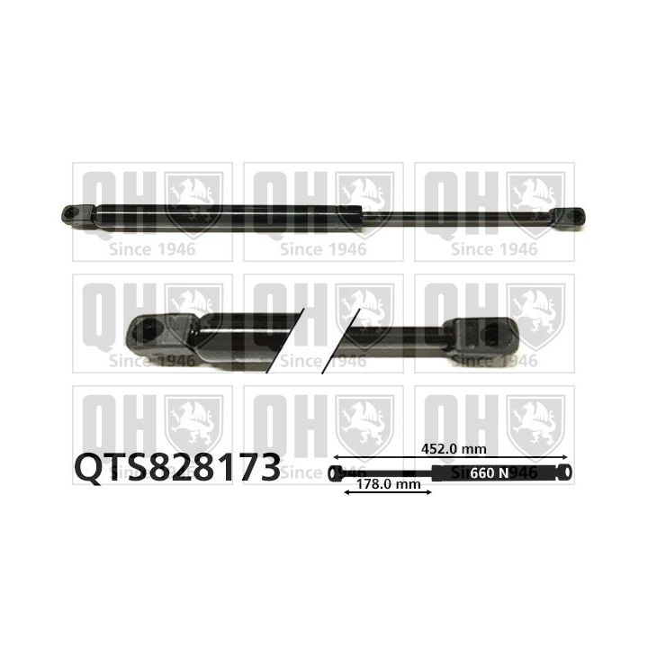 Dujinė spyruoklė, bagažinė QUINTON HAZELL QTS828173