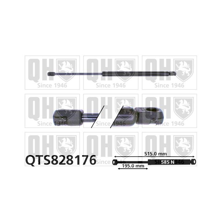 Dujinė spyruoklė, bagažinė QUINTON HAZELL QTS828176