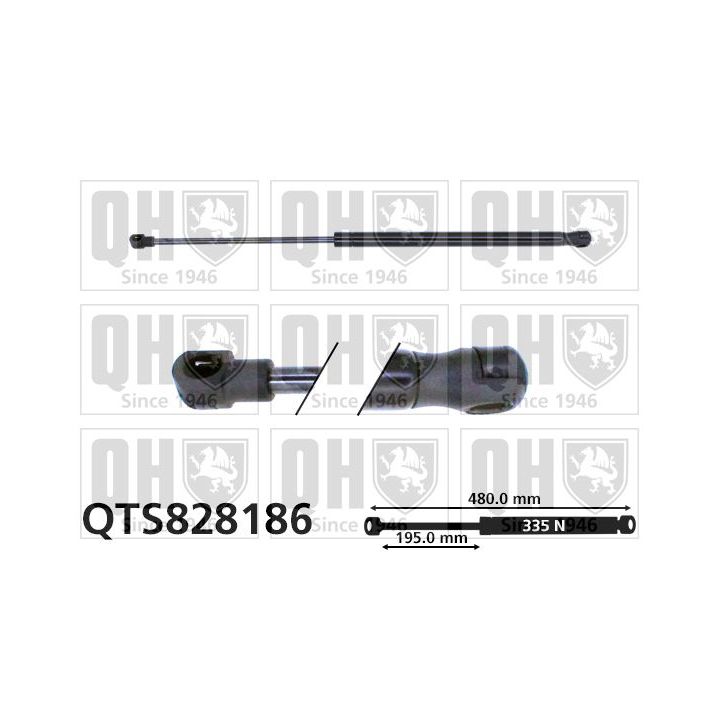 Dujinė spyruoklė, bagažinė QUINTON HAZELL QTS828186