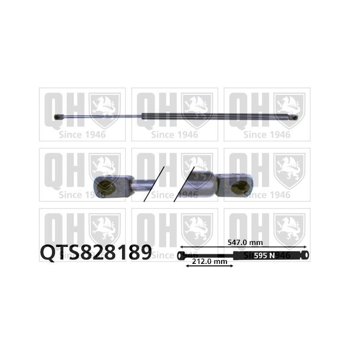 Dujinė spyruoklė, bagažinė QUINTON HAZELL QTS828189