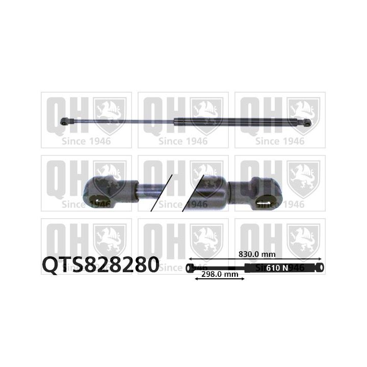 Dujinė spyruoklė, bagažinė QUINTON HAZELL QTS828280