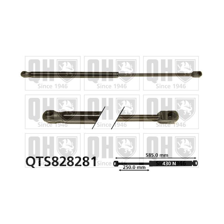 Dujinė spyruoklė, bagažinė QUINTON HAZELL QTS828281