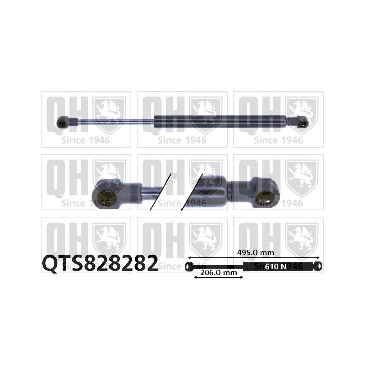 Dujinė spyruoklė, bagažinė QUINTON HAZELL QTS828282