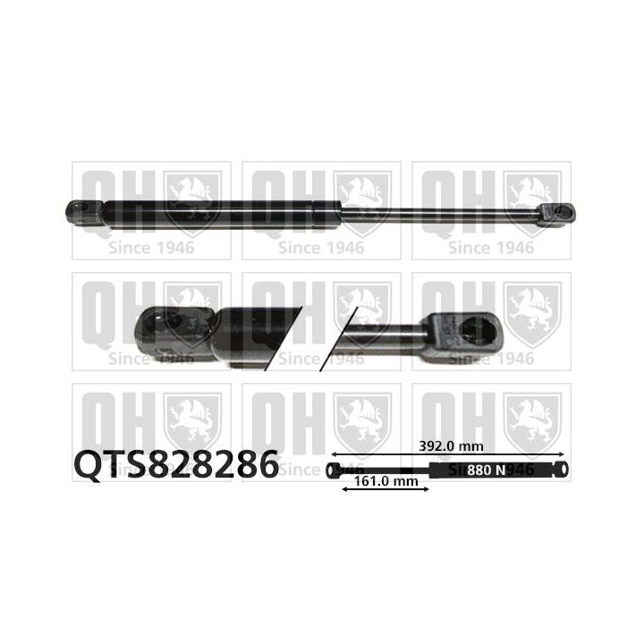 Dujinė spyruoklė, bagažinė QUINTON HAZELL QTS828286