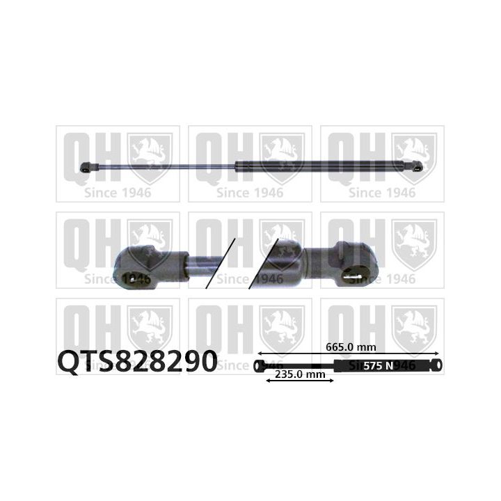 Dujinė spyruoklė, bagažinė QUINTON HAZELL QTS828290