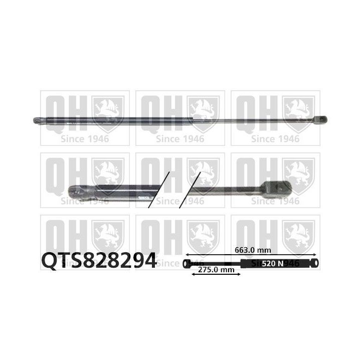 Dujinė spyruoklė, bagažinė QUINTON HAZELL QTS828294