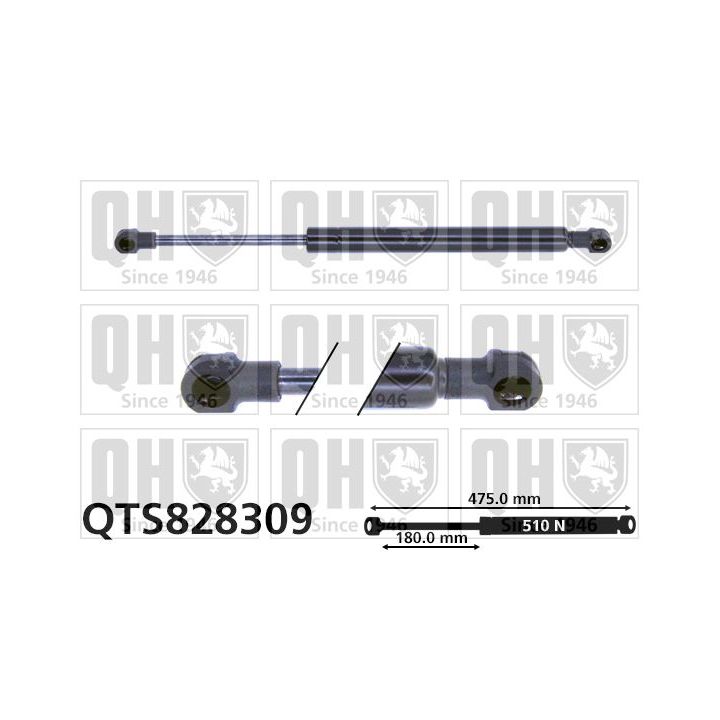 Dujinė spyruoklė, bagažinė QUINTON HAZELL QTS828309