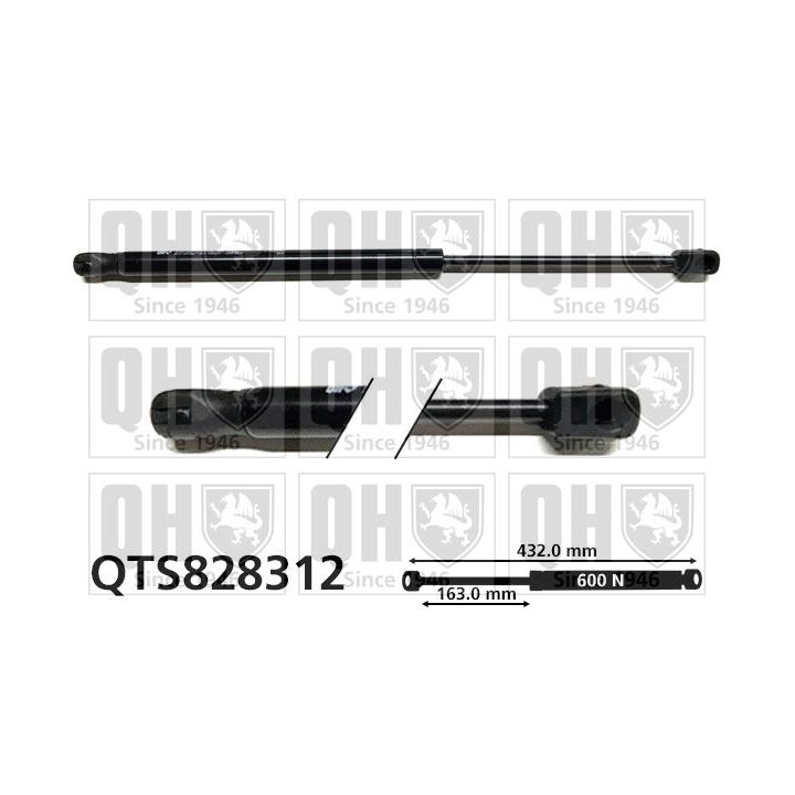 Dujinė spyruoklė, bagažinė QUINTON HAZELL QTS828312