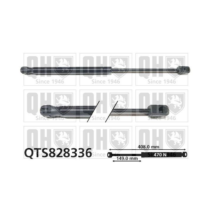 Dujinė spyruoklė, bagažinė QUINTON HAZELL QTS828336