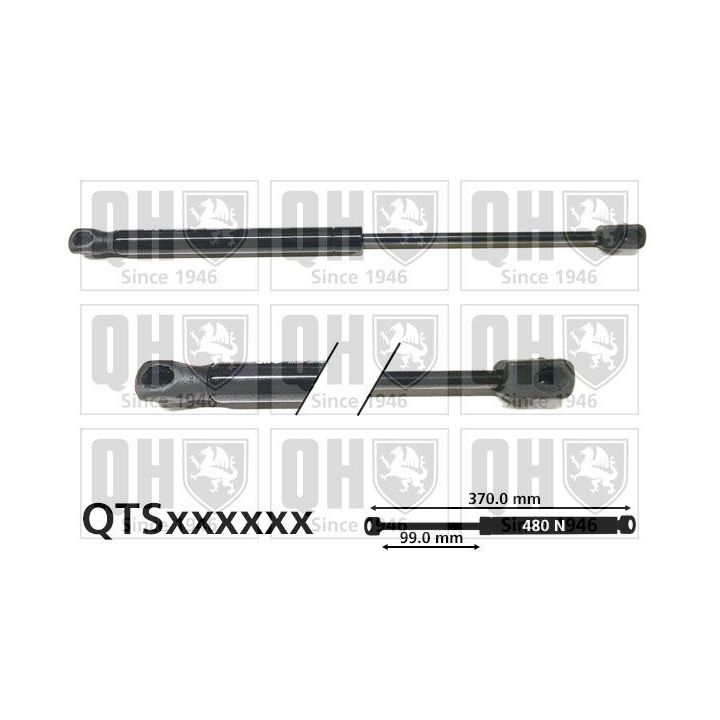 Dujinė spyruoklė, bagažinė QUINTON HAZELL QTS828337