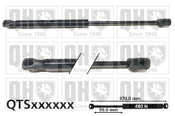 Dujinė spyruoklė, bagažinė QUINTON HAZELL QTS828337