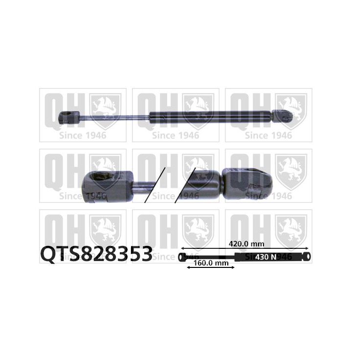 Dujinė spyruoklė, bagažinė QUINTON HAZELL QTS828353