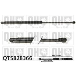 Dujinė spyruoklė, bagažinė QUINTON HAZELL QTS828366