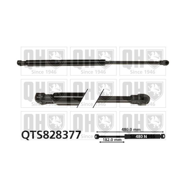 Dujinė spyruoklė, bagažinė QUINTON HAZELL QTS828377