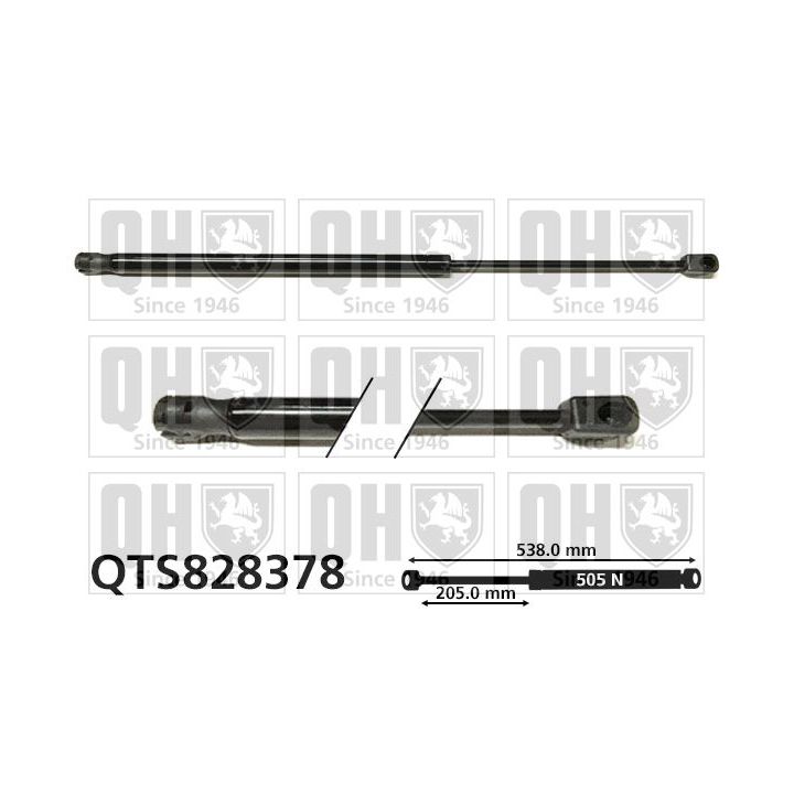 Dujinė spyruoklė, bagažinė QUINTON HAZELL QTS828378