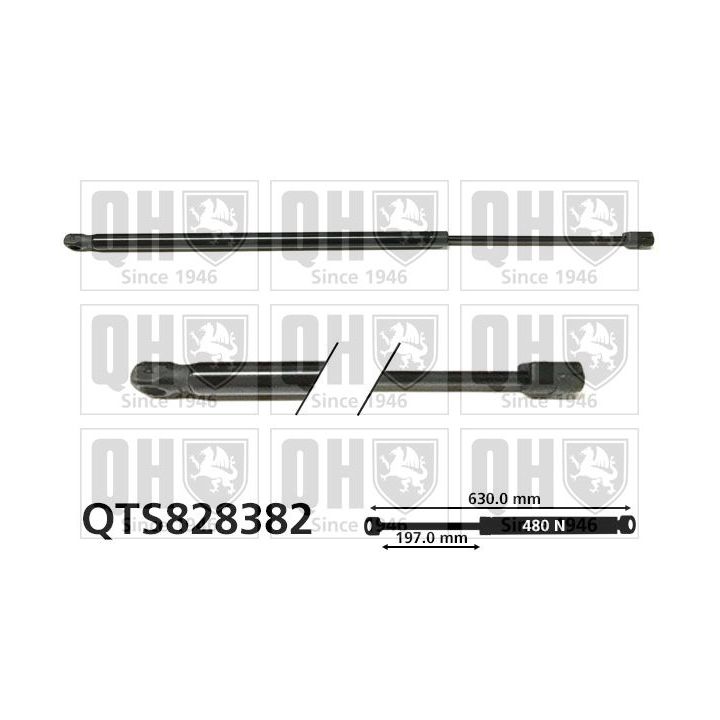 Dujinė spyruoklė, bagažinė QUINTON HAZELL QTS828382