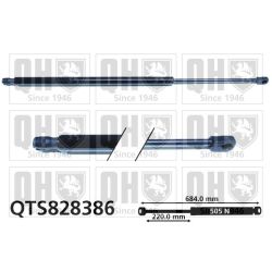 Dujinė spyruoklė, bagažinė QUINTON HAZELL QTS828386