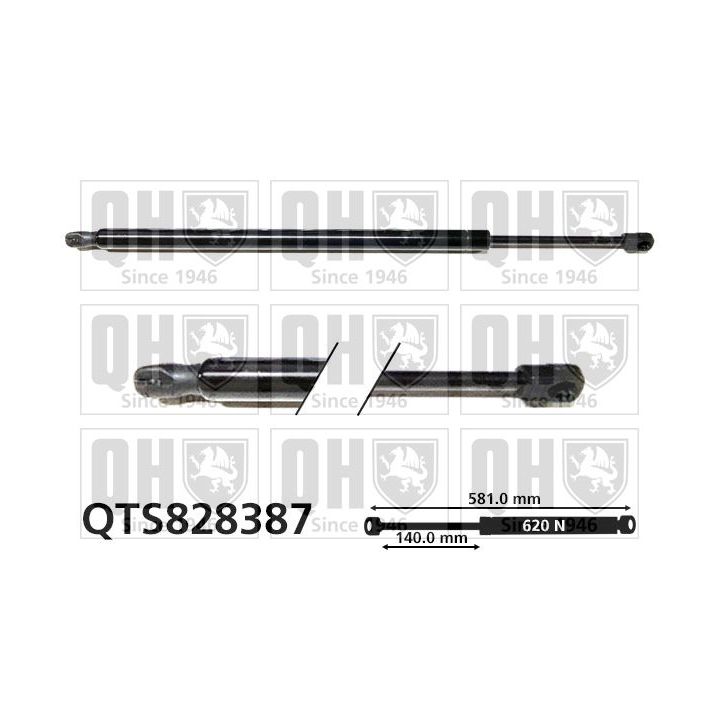 Dujinė spyruoklė, bagažinė QUINTON HAZELL QTS828387